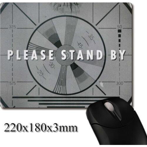 Classic black white TV color card test screen printed Heavy weaving anti-slip rubber pad office mouse pad Coaster Party favor