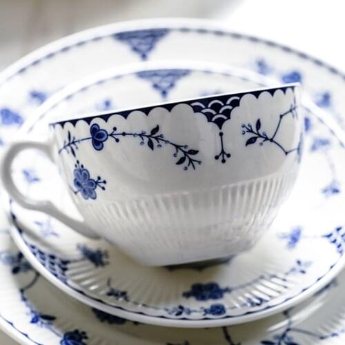 Coffee Cup Ceramic Mug Chinese Style Large Capacity Creative Underglaze Color Cups and Saucers White Ceramics Delicate Milk Mugs