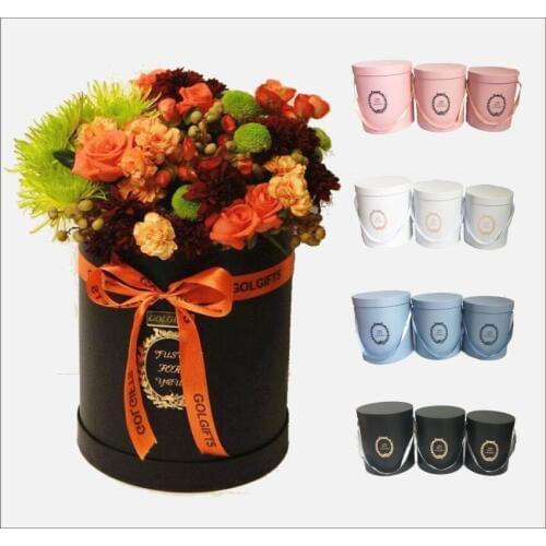 New arrived 3PCS/set florist packing gift flowers box wedding party decoration souvenirs,floral boxes Christmas gift paper box