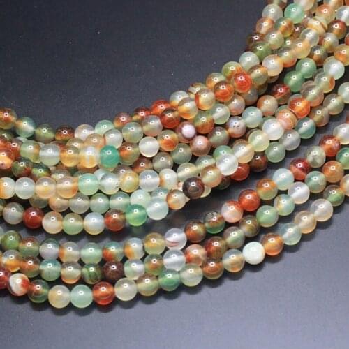 4-12MM Round Peacock Stone Beads Natural Stone Beads and Beads for Jewelry Making DIY Bracelet Necklace Jewelery Strand 15"