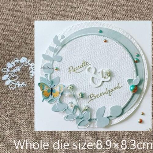 XLDesign Craft Metal stencil mold Cutting Dies leaves wreath decoration scrapbook die cuts Album Paper Card Craft Embossing