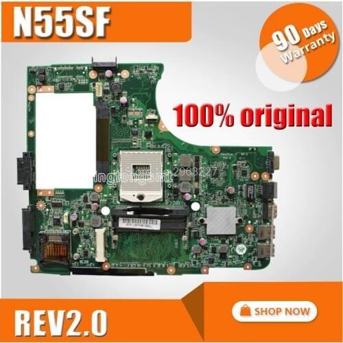 N55SF Motherboard REV2.0 For Asus N55S N55SL Laptop motherboard N55SF Mainboard N55SF Motherboard test 100% OK