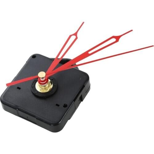 New DIY Clock Metal Texture Creative Wall Clock Retro Wall Clock movement Accessories Black + Red