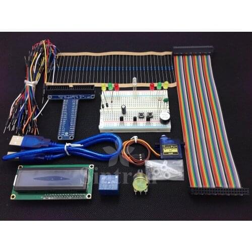 New 40-Pin GPIO Breakout DIY Kit Project Prototyping Board for Raspberry Pi 2 Model B & B+,LCD1602 Free Shipping