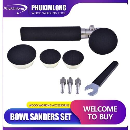 Phukimlong Polishing Wood Bowl and Spindle Sander Package For Wood Lathe Buffing Bonnet Polisher Buffer Wheel Pad Disc