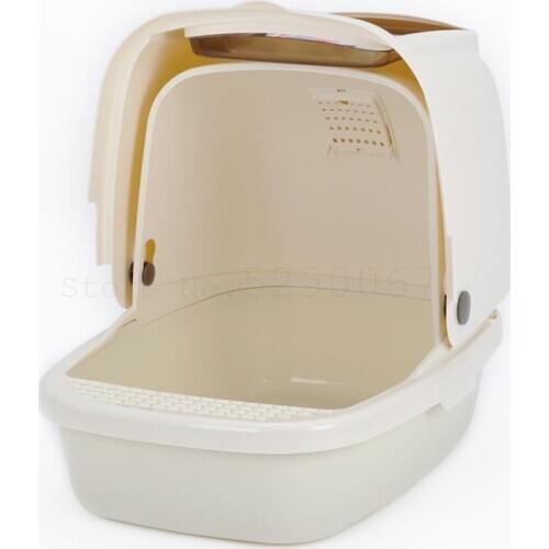 Fully Enclosed Cat Litter Basin Large Semi-enclosed Anti-splash Extra Large Deodorizing Sand Table Cat Toilet Super La