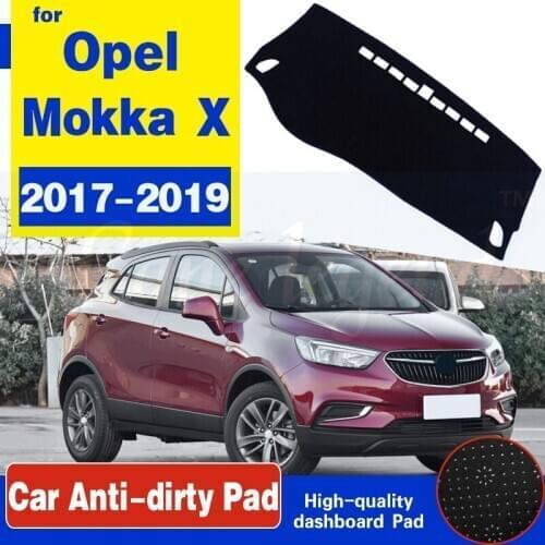 Anti-Slip Mat Dashboard Cover Pad Sunshade Dashmat Protect Carpet Car Accessories For Opel Mokka X 2017 2018 2019