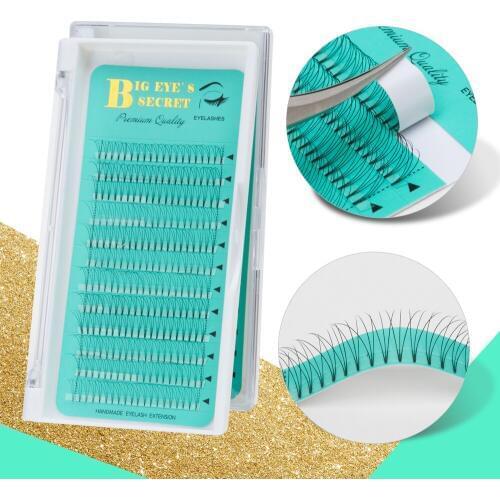 Big Eyes Secret 3D4D5D6D Eyelash Extension Short Stem Eyelashes Lashes Premade Fans Volume LashesEyelash Extension Supplies