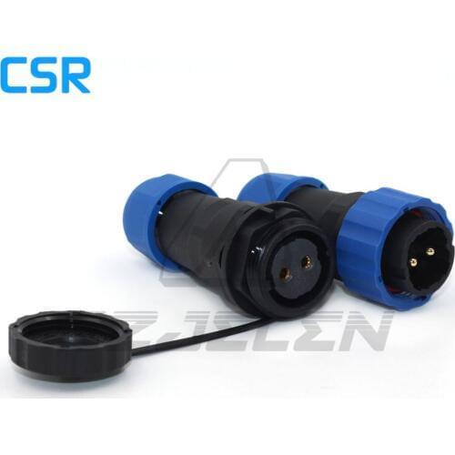 SD20TA-ZP, Waterproof Connector 2 pin Plug & Socket IP67 LED Power Cable Docking Connector Male and Female