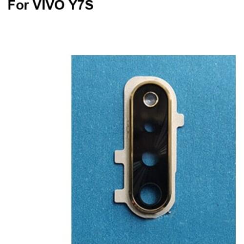 For VIVO Y7S Rear Back Camera Glass Lens +Camera Cover Circle Housing Parts Replacement For VIVO Y 7S