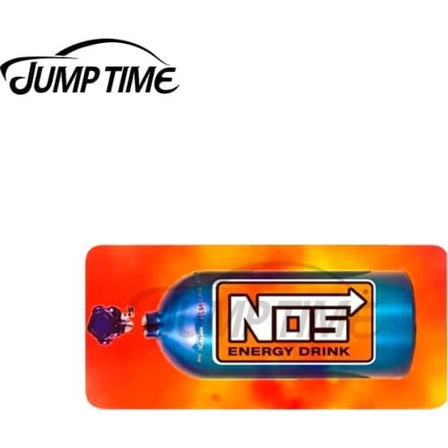 Jump Time 13 x 3.3cm For NOS Energy Vinyl Decal JDM Assessoires Scratch-proof Window Trunk Racing Japanese Car Stickers