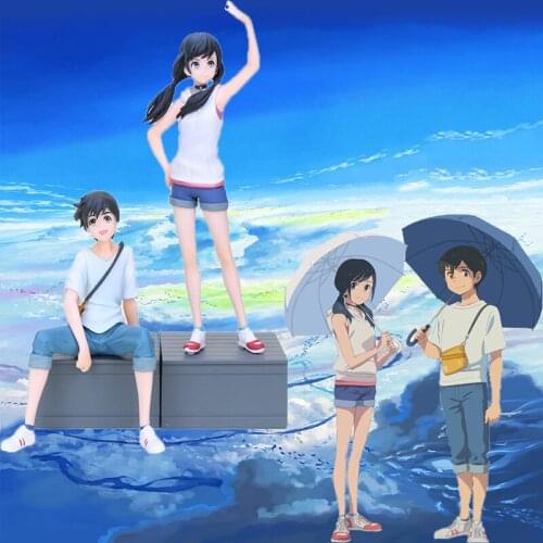 Weathering With You Figure Toys Anime Weathering With You Morishima Hodaka Amano Hina Action Model Figure PVC Collection Models