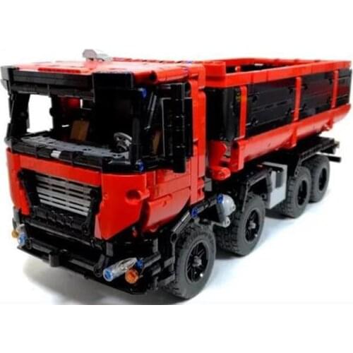 Compatible with Lego Tech 8x4 Dump Truck Parts Pack, Remote Control Electric Building Blocks Mens Gift