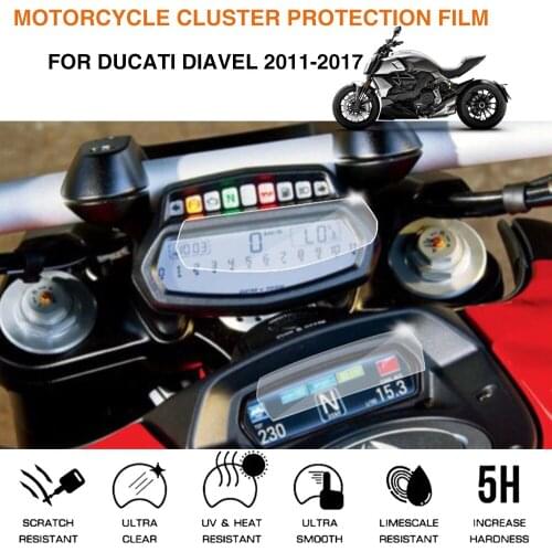 For Ducati Diavel Motorcycle Cluster Screen Scratch Protection Film Speedometer Cover Guard 2011-2017 For Ducati Diavel
