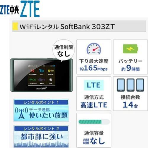 ZTE Softbank 303zt LTE 4G WiFi pocket router unlocked