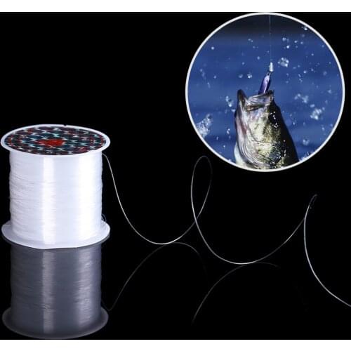 0.2-0.6mm Strong Crystal Fishing Line Super Power Fish Lines Wire PE Nylon Braided Line Thread Monofilament Fish Accessories