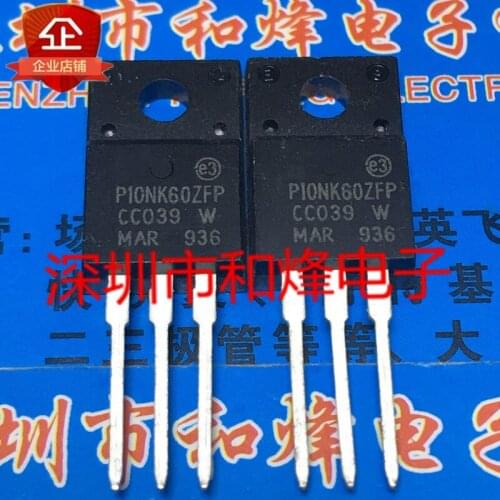 10PCS STP10NK60ZFP P10NK60ZFP TO-220F 600V 10A 100% New&original