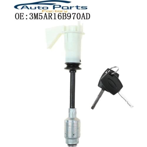 3M5AR16B970AD 4556337 Bonnet Release Lock Set Repair Kit Keys Short Type Rod For Ford /Focus MK2 2004-2012 New