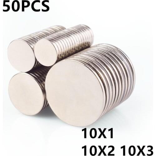 5 10 20 50PCS 10x1 10x2 10x3mm Round Magnet Powerful Magnet Rare Earth Neodymium Magnet