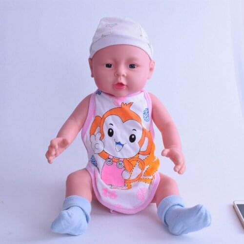 51cm soft plastic simulation doll domestic nanny training baby bath rubber model teaching aids toys boy or girl