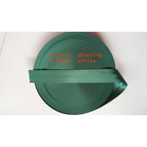 6 meters Roll Seat Belt Webbing Safety Strap green Color 4.8cm Wide 5 Bars