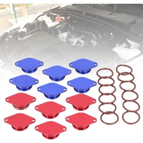 6Pcs Swirl Flap Removal Plug 33mm Heat-resistant Aluminum Diesel Swirl Flap Replacement Plug for BMW 1 Series 2004-2008