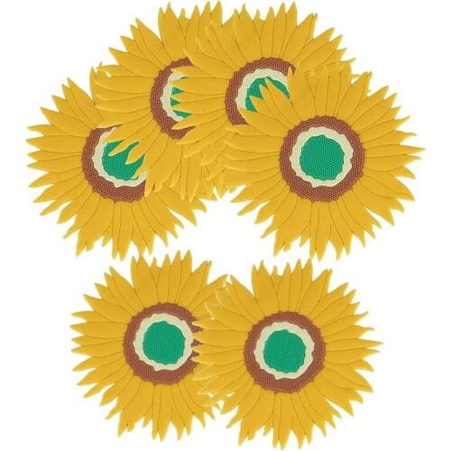 6 Pack Silicone Trivet Sunflower Pot Holder Anti-Slip Coasters Bowl Tableware Mat Heat Resistant Pans Pads for Kitchen