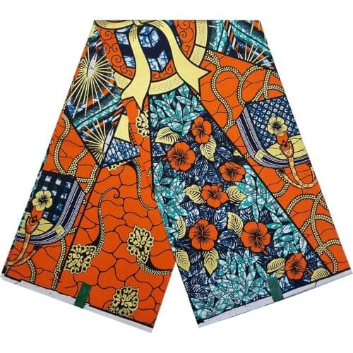 Ankara African Real Golden Wax Prints Fabric 100% Cotton Real Pagne Wax High Quality African Nigerial Loincloth Sewing TN806-5