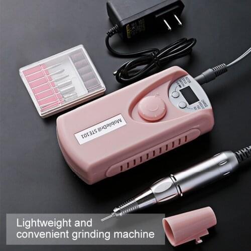Nail Drill Machine For Manicure 30000RPM Rechargeable Portable Nail File Electric Manicure Machine Nail Drill Bits Nail Polisher