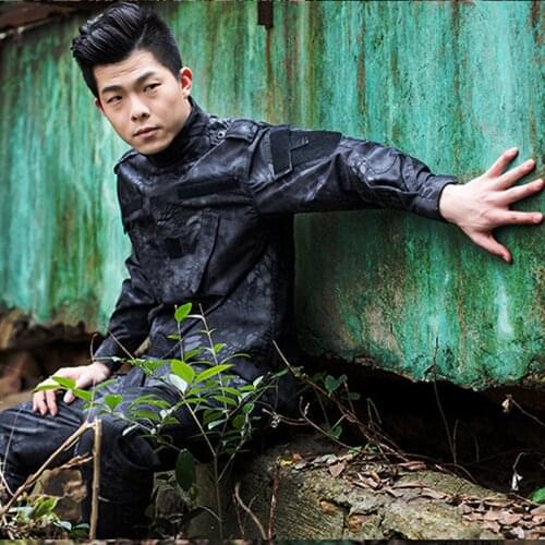 Army Military Mandrake Camouflage Airsoft Tactical Battlefield Suit Combat Paintball Shirt Hunting Clothing BDU Uniform Kryptek