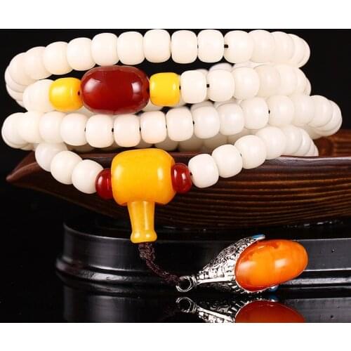 Shipping 8mm Natural Green gem gem stone Prayer Bead Tibet Buddhist 108 Prayer Beads Mala Necklace -Bride jewelry mujer moda