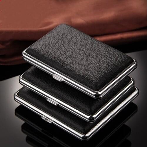 Genuine leather cigarette case Cigarettes box cigarette cases gift box packing Fathers day gifts