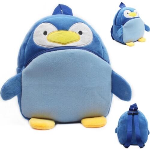 Newborn Cartoon Kids Child Bags Kindergarten Boys Girls Children Plush Backpack Lovely Cute Baby Toddler School Students Bag