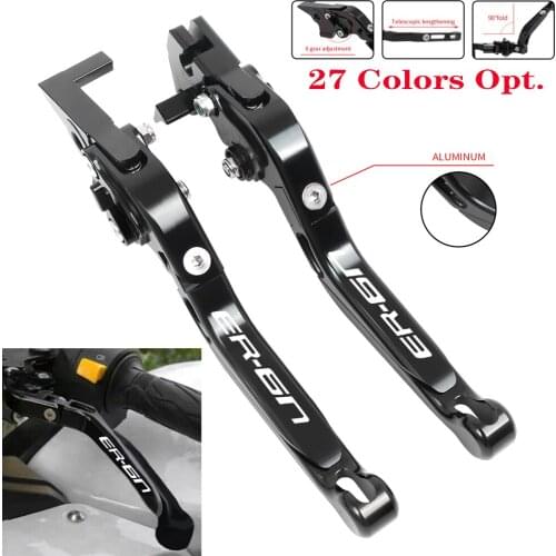 For Kawasaki ER6N ER-6N ER 6N 2006 2007 2008 Motorcycle Accessories Folding Extendable Brake Clutch Levers Handlebar