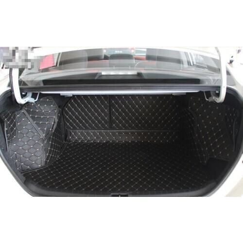 Good! Full set trunk mats for Toyota Corolla 2016-2007 durable wear-resisting cargo liner carpets for Corolla 2015,Free shipping