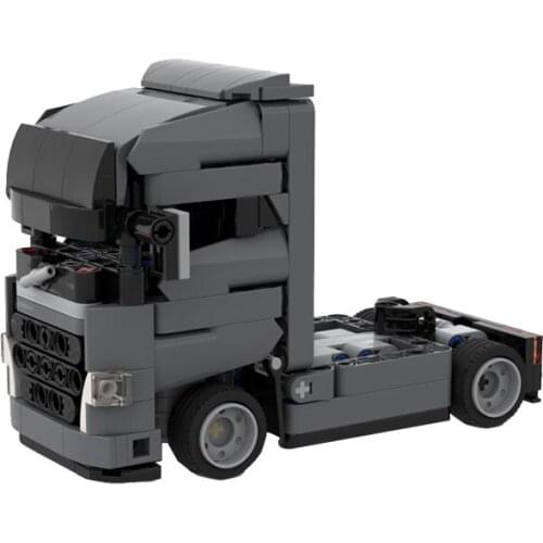 Mini Engineering Goods FH Tractor Car Building Blocks Model Transport Vehicle DIY Bricks Set Kids Toys Brain Game Birthday Gift