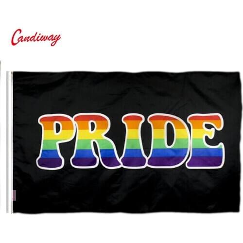 Man Gray pride Flag black rainbow Flags Polyester with Brass Grommets 3 X 5 Ft Vivid Color UV Fade Resistan