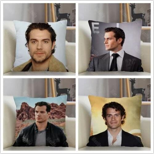 Musife Henry Cavill Pillowcase Custom Square Pillow Cover Case Zipper Pillowcase 35*35,40*40,45*45cm Drop Shipping