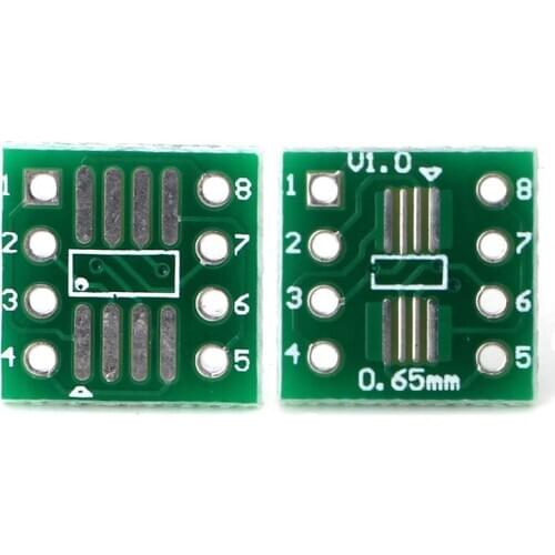 10Pcs SOP8 SSOP8 TSSOP8 to DIP8 Adapter Converter PCB Board New