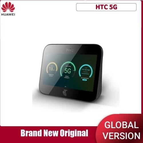 Unlock HTC 5G Hub 5G router Android tm9Pie wifi802.11ad 7660mAh battery 5g n78 2.63gbps 4G Lte Bands1 3 5 7 8 20 28 38