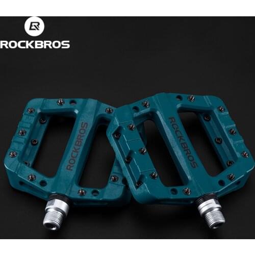 ROCKBROS Cycling MTB Bike Bicycle Pedals Ultralight Seal Bearings Nylon Molybdenum Pedals Durable Widen Area Bike Bicycle Part