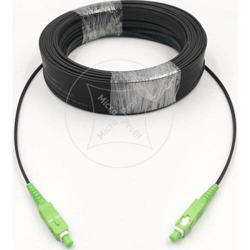 SC/APC-SC/APC Outdoor Drop Cable SC APC Singlemode SM Simplex FTTH Drop Patch Cable Singlemode Fiber Optic Jumper Cable 10M-50M