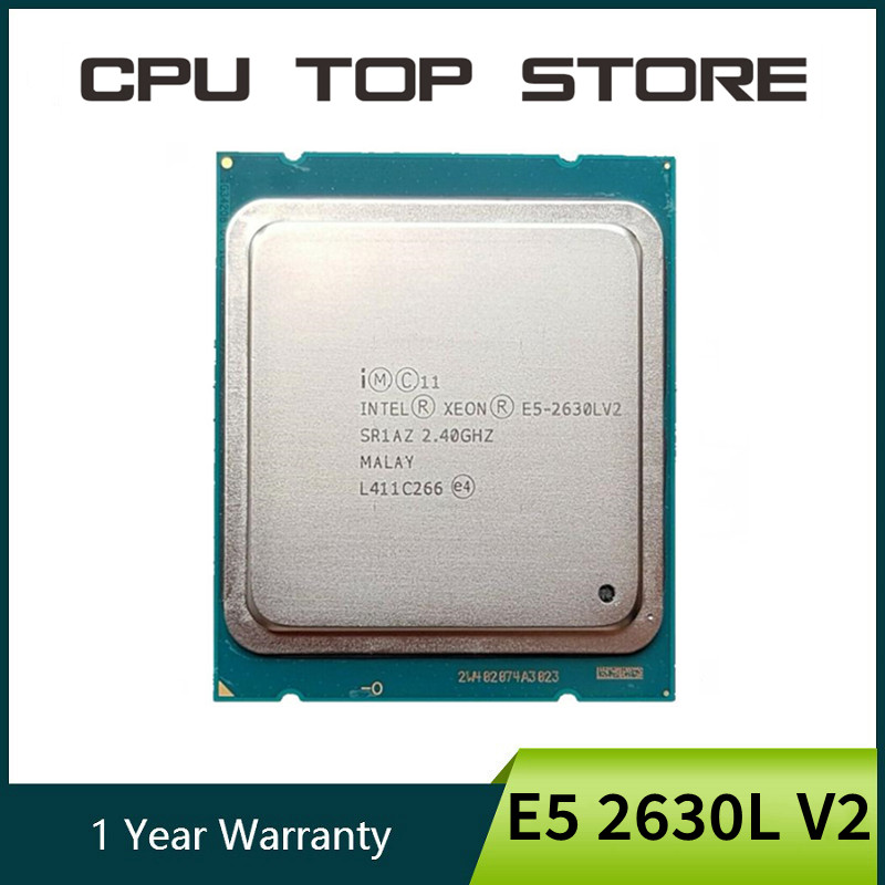 Intel Xeon E5 2630L V2 Processor SR1AZ 6 Core 2.4GHz 15M 60W Server CPU
