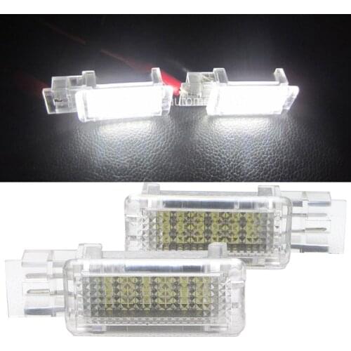 2X White Car Door Courtesy Welcome Led Lights For Mercedes Benz W203 W209 W240 W639 C Class SLK CLK SLR C-Class 12V Car Styling