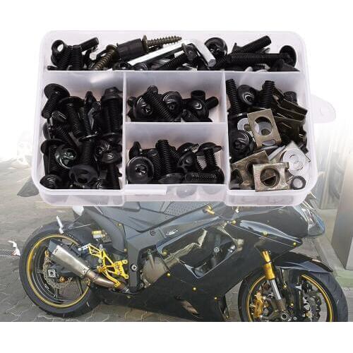 Universal Motorcycle Fairing Screw Spring Bolts Kit Body Fastener Clips For MV Agusta Brutale 675 800 900 910 Suzuki Burgman 400