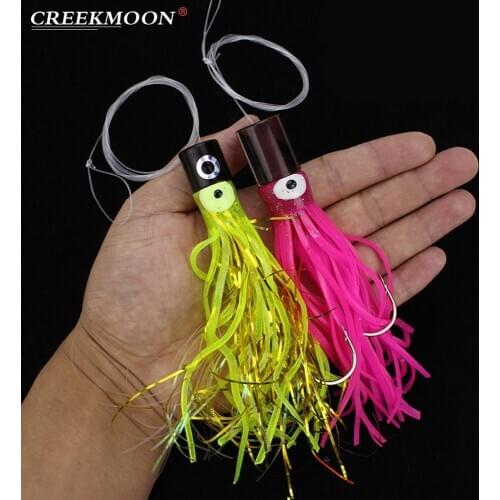 Assist Hooks with Squid Skirts Inchiku Octopus Jigs Hook 12cm17g/14cm28g Soft Boat Fishing Lure Rubber Artificial Trolling Baits