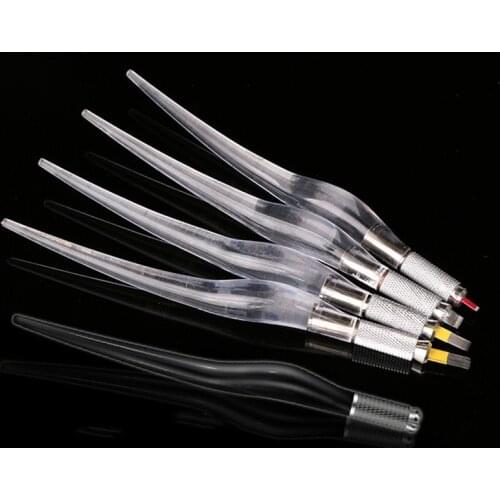 10pcs Microblading Crystal Acrylic Permanent Makeup Manual Tattoo Pen for PCD Needles Tattoo Dermografo Micropigmentacion