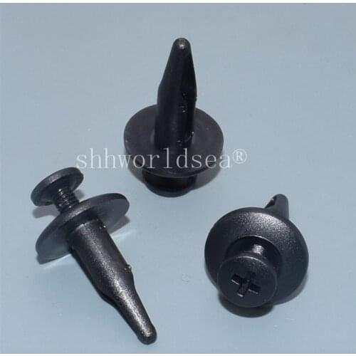 Shhworldsea 100pcs radiator shroud trim retainer for GM:15773445,20452072;20664092 for Ford N804570S for Chrys 4638136 fastener