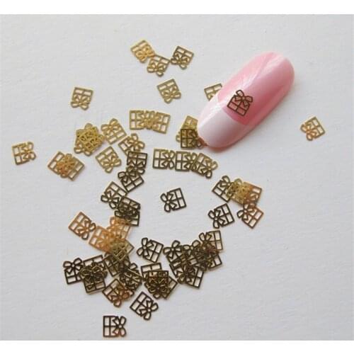 1000pcs/lot Christmas Xmas Gift Thin Metal Studs Rivets Nail Art Decorations Supplies DIY Nails Kawaii Accesorios Jewelry Charms