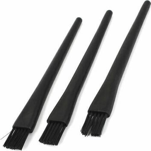 3PCS Round Handle Anti Static Dust Cleaning Conductive ESD Brush 20mm x 17mm